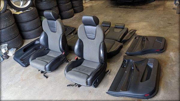 LEDER Sportsitze Ausstattung Audi TT 8N Sitze Lederausstattung schwarz