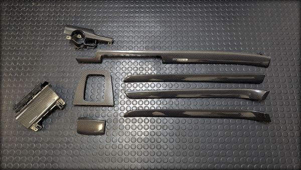 S4 B6 Carbon Dekorleisten Set