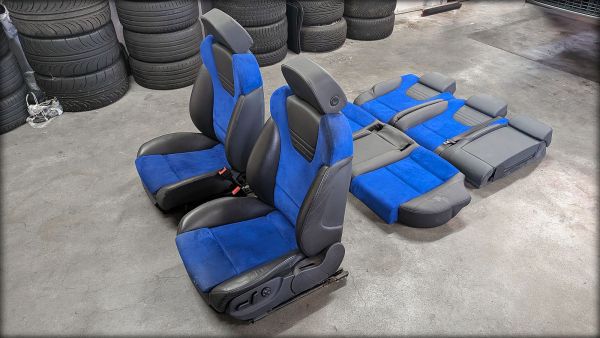 S4 B6 Recaro Leder-/Alcantara Ausstattung blau