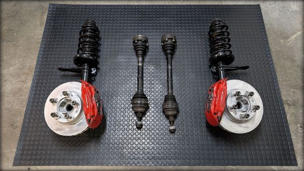 Aus Sport Quattro Replika: Fahrwerk RS2 Porschebremse Diff S2 Lenkung etc.