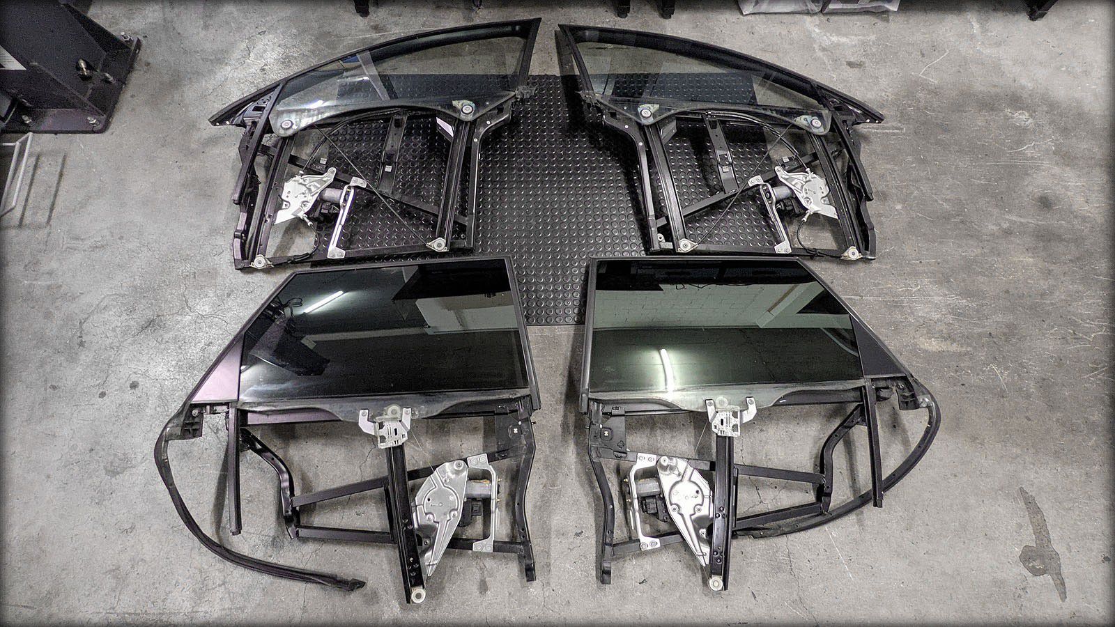 RS6 V8 Biturbo Fensterheber Set Doppelverglasung