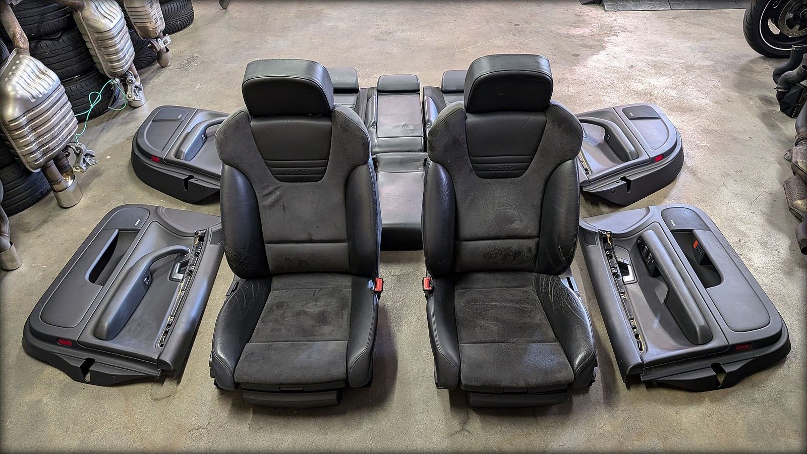 S4 B6 Recaro Leder-/Alcantara Ausstattung schwarz